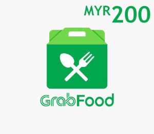Grab Food MYR 200 Подарочная карта MY