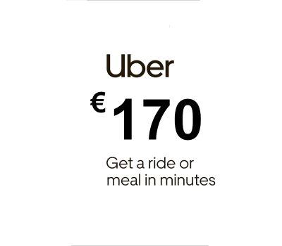Uber EUR 170 Подарочная карта ES