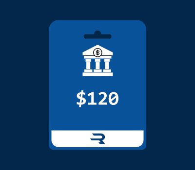 Rewarble Bank Transfer USD 120 Подарочная карта