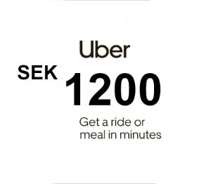 Uber SEK 1200 Подарочная карта SE