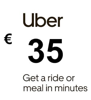 Uber EUR 35 Подарочная карта FR