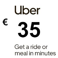 Uber EUR 35 Подарочная карта FR