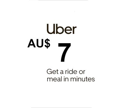Uber AUD 7 Подарочная карта AU