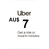 Uber AUD 7 Подарочная карта AU