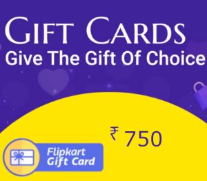 Flipkart INR 750 Подарочная карта IN