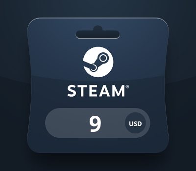 Steam Wallet USD 9 Подарочная карта SR