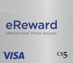 Prepaid Visa eReward CAD 5 Подарочная карта CA