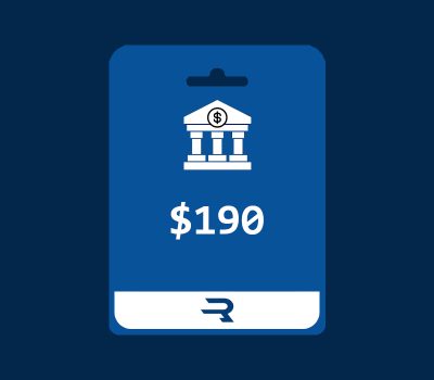 Rewarble Bank Transfer USD 190 Подарочная карта