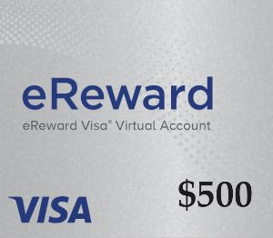Prepaid Visa eReward USD 500 Подарочная карта US