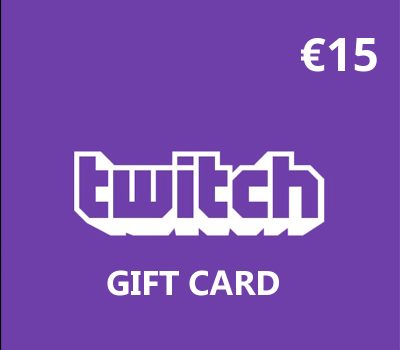 Twitch EUR 15 Подарочная карта BE