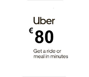 Uber €80 IT Подарочная карта