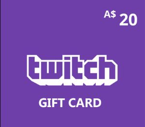 Twitch AUD 20 Подарочная карта AU