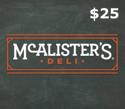 McAlisters $25 Gift Card US