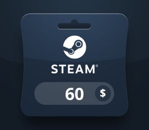 Steam Wallet USD 60 Подарочная карта MV