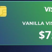 Vanilla VISA $75 US