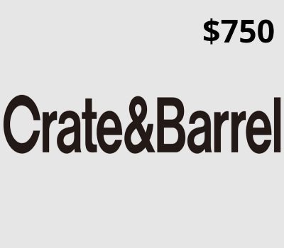 Crate and Barrel USD 750 Gift Card US