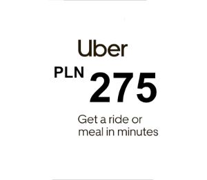 Uber PLN 275 Подарочная карта PL
