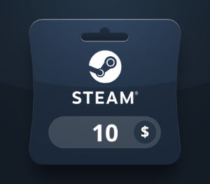 Steam Wallet USD 10 Подарочная карта BT