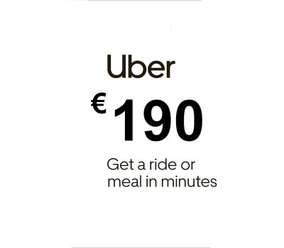 Uber EUR 190 Подарочная карта ES