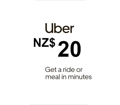 Uber NZD 20 Подарочная карта NZ