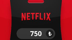 Netflix TRY 750 Подарочная карта TR