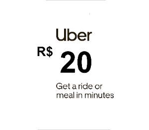 Uber R$20 BR Подарочная карта