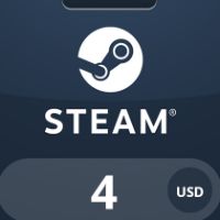 Steam Wallet USD 4 Подарочная карта PA