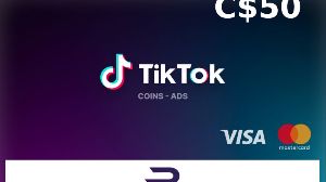 Rewarble TikTok CAD 50 Подарочная карта