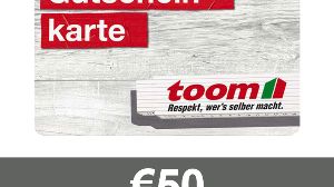 TOOM Baumarkt €50 Подарочная карта DE