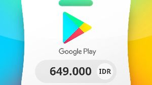 Google Play IDR 649000 Подарочная карта ID
