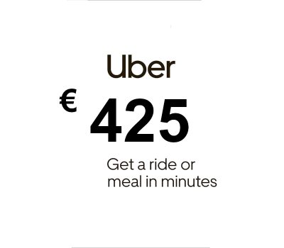 Uber EUR 425 Подарочная карта ES