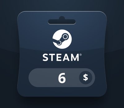 Steam Wallet USD 6 Подарочная карта LK