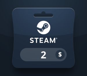 Steam Wallet USD 2 Подарочная карта MV