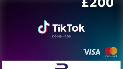 Rewarble TikTok GBP 200 Подарочная карта