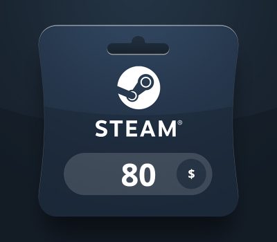 Steam Wallet USD 80 Подарочная карта US