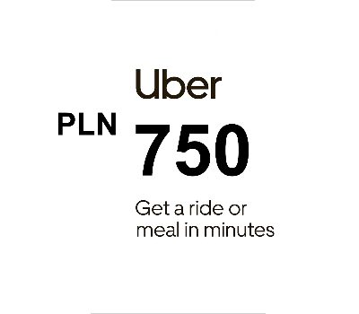 Uber PLN 750 Подарочная карта PL