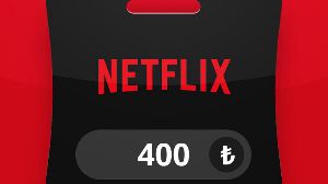 Netflix TRY 400 Подарочная карта TR