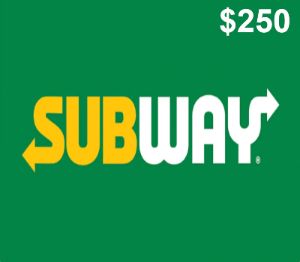 Subway $250 Подарочная карта US