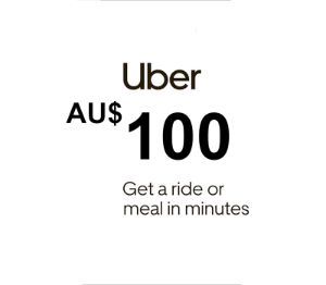 Uber AUD 100 Подарочная карта AU