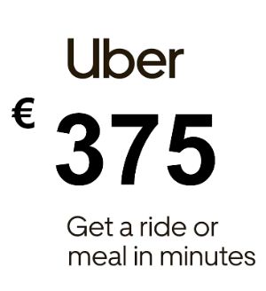 Uber EUR 375 Подарочная карта FR