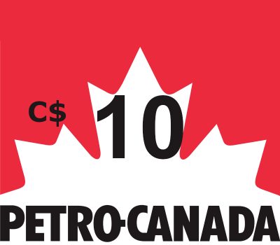 Petro-Canada CAD 10 Подарочная карта CA