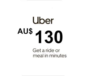 Uber AUD 130 Подарочная карта AU