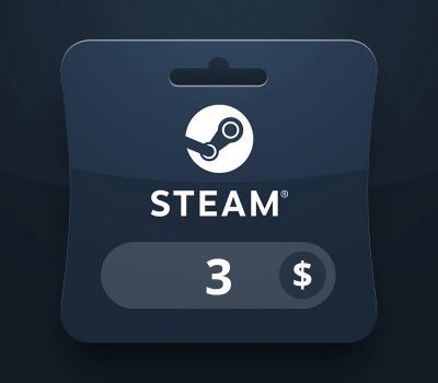 Steam Wallet USD 3 Подарочная карта EC