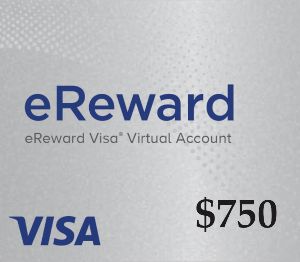 Prepaid Visa eReward USD 750 Подарочная карта US