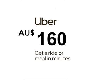 Uber AUD 160 Подарочная карта AU