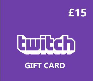 Twitch GBP 15 Подарочная карта UK