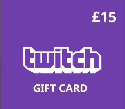 Twitch GBP 15 Подарочная карта UK
