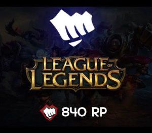League of Legends 840 RP Предоплаченная карта TR
