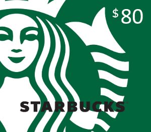 Starbucks $80 Подарочная карта US