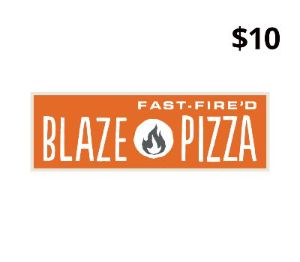 Blaze Pizza USD 10 Подарочная карта US